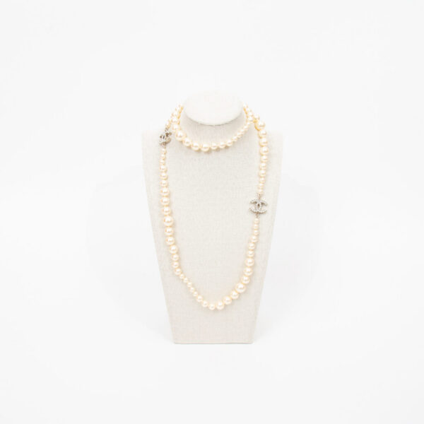 Chanel Pearl Necklace CC 90cm 2013