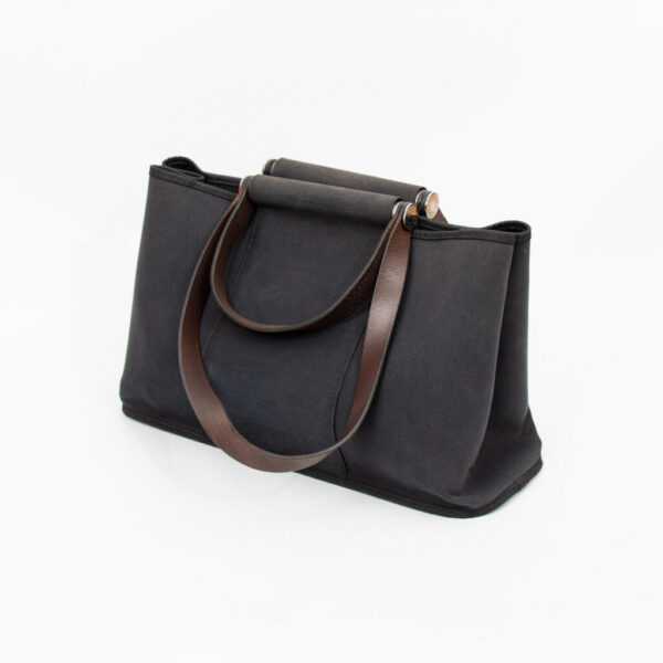 Hermès Shopper Cabag Elan 39 Pm Toile Officier Vache Hunter Black 2008