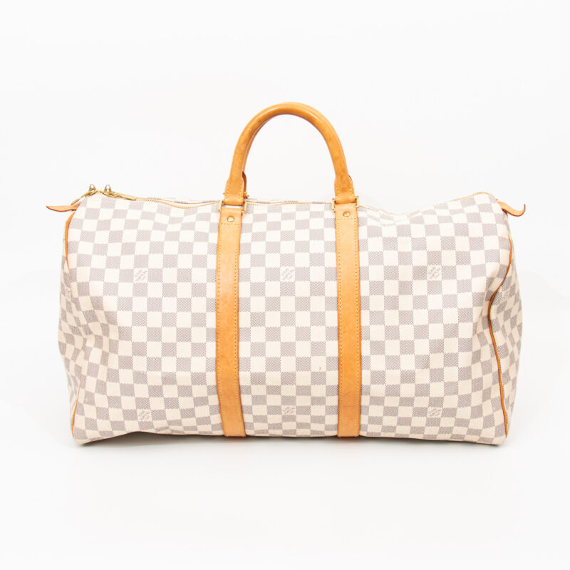 Louis Vuitton Tasche Keepall 50 Damier Azur Canvas 2007 MB1027 – Bild 1