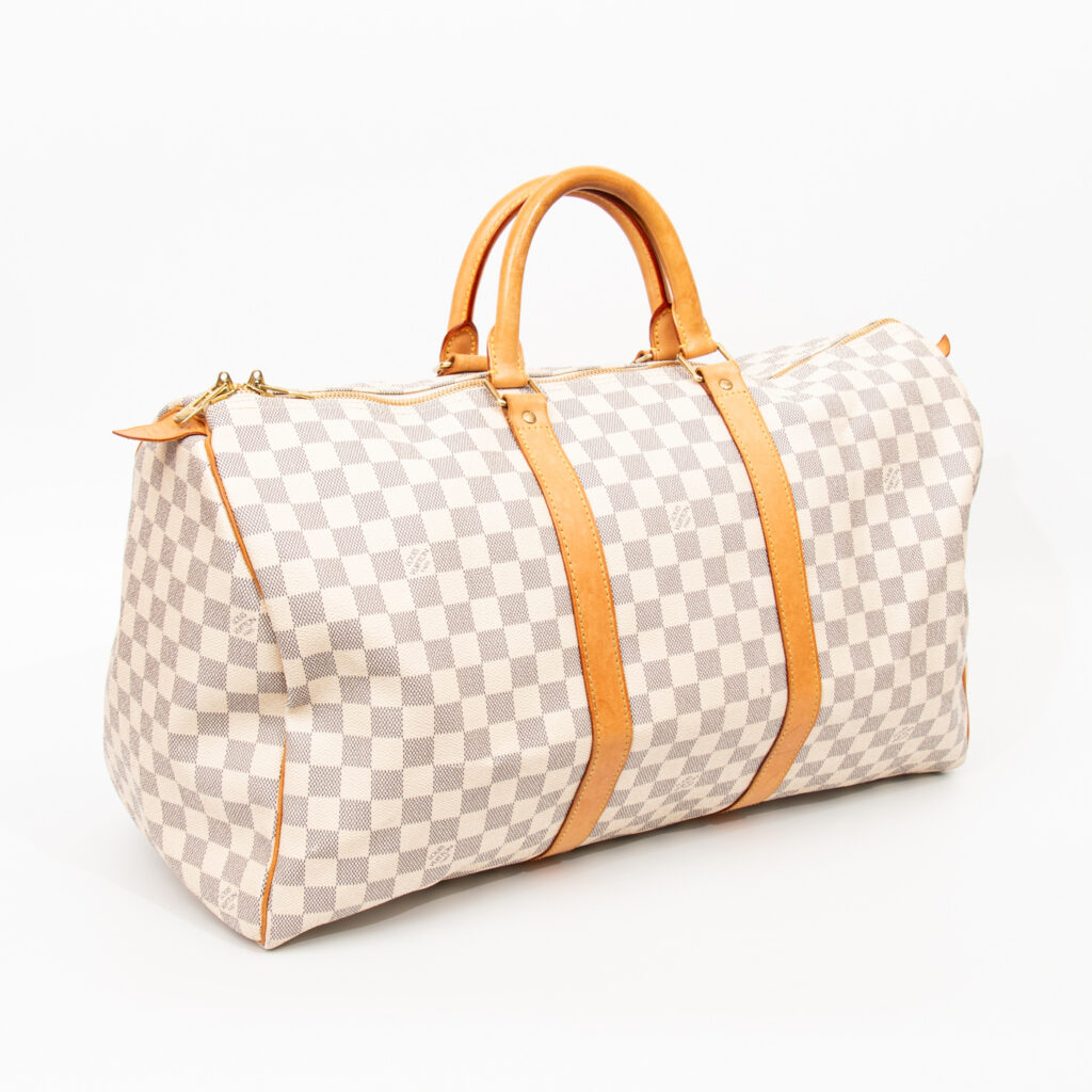 Louis Vuitton Tasche Keepall 50 Damier Azur Canvas 2007 MB1027