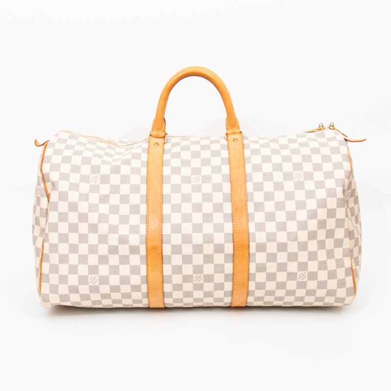 Louis Vuitton Tasche Keepall 50 Damier Azur Canvas 2007 MB1027 – Bild 4