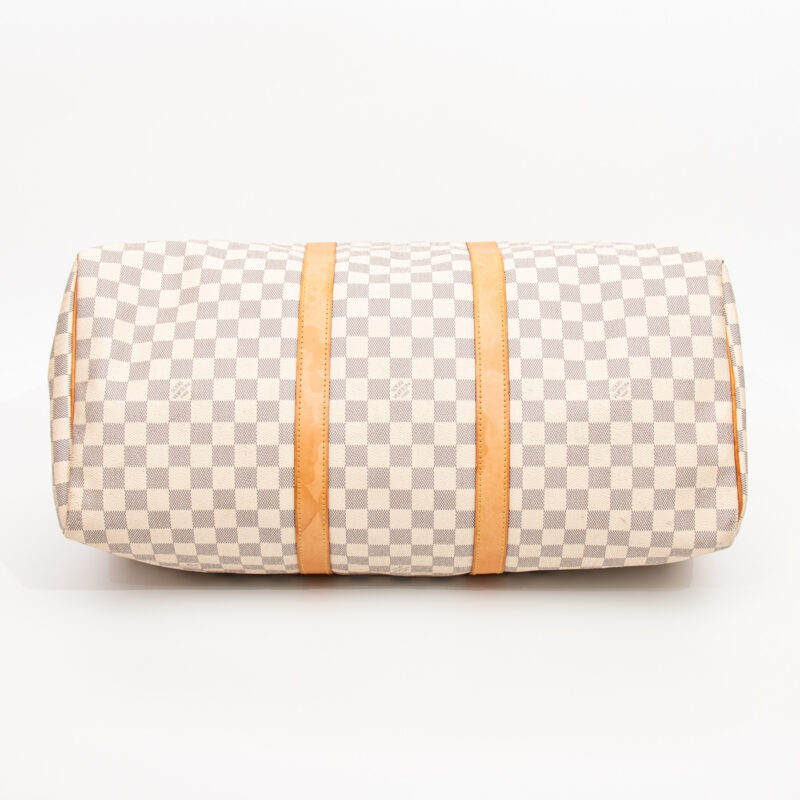 Louis Vuitton Tasche Keepall 50 Damier Azur Canvas 2007 MB1027 – Bild 5