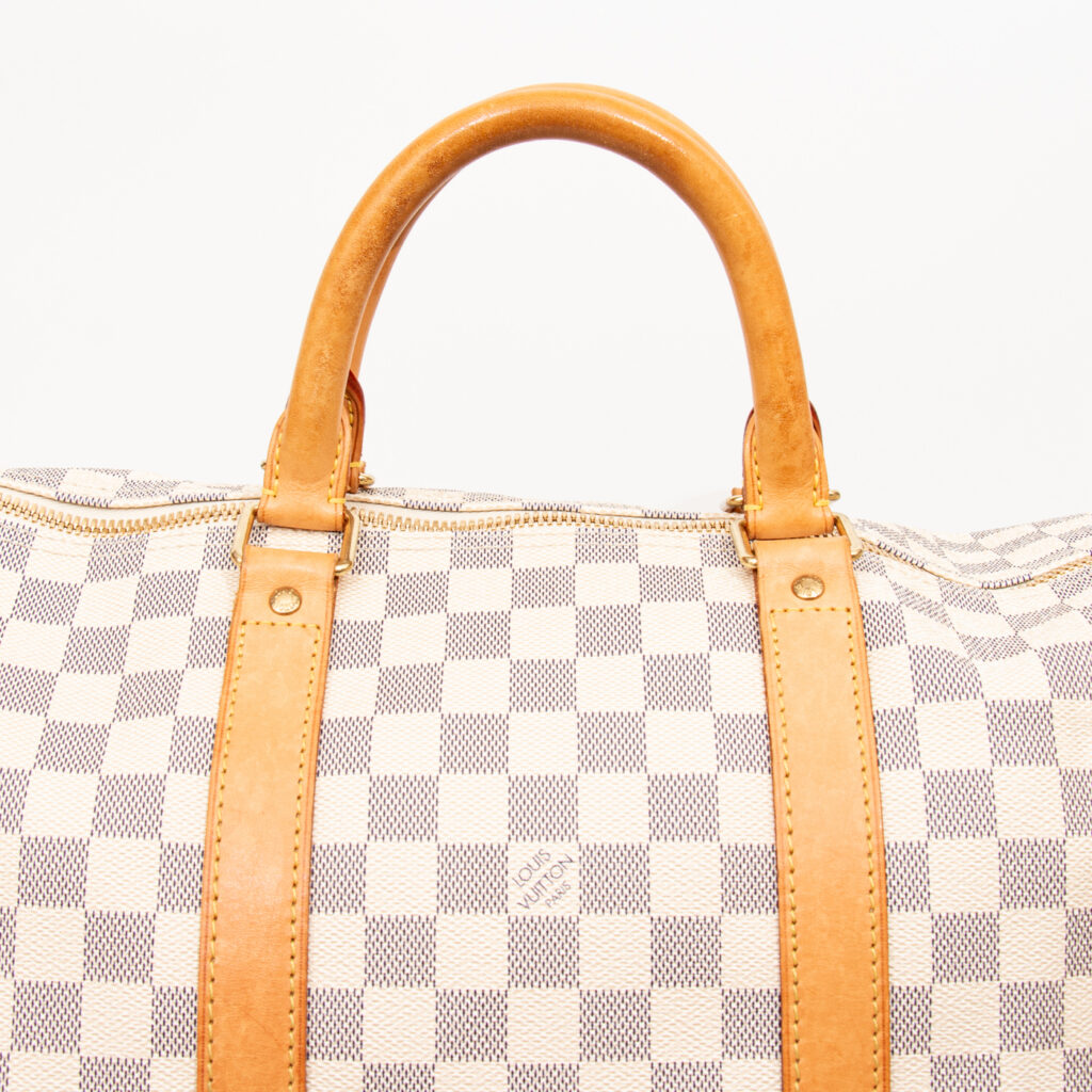 Louis Vuitton Tasche Keepall 50 Damier Azur Canvas 2007 MB1027