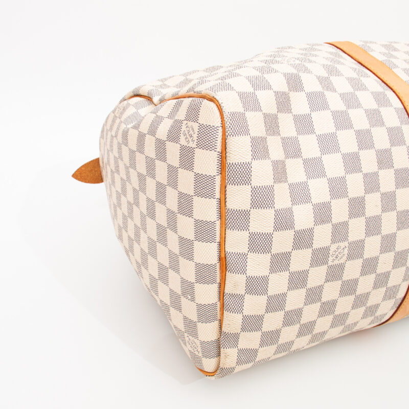 Louis Vuitton Tasche Keepall 50 Damier Azur Canvas 2007 MB1027 – Bild 8