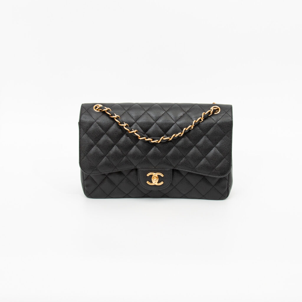 Chanel Tasche Double Flap Jumbo Caviar Schwarz 2012 16156076
