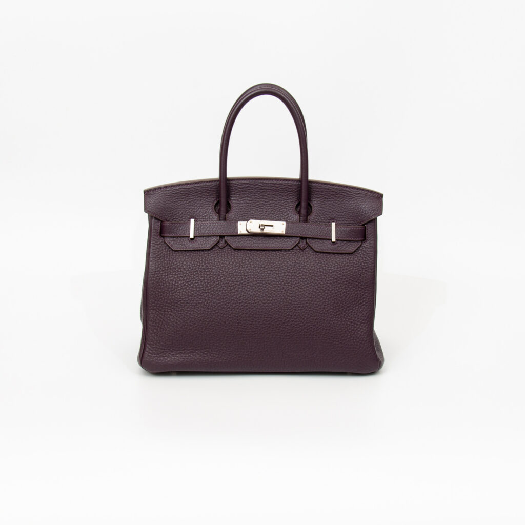Hermès Tasche Birkin 30 Taurillon Clemence Cassis 2006