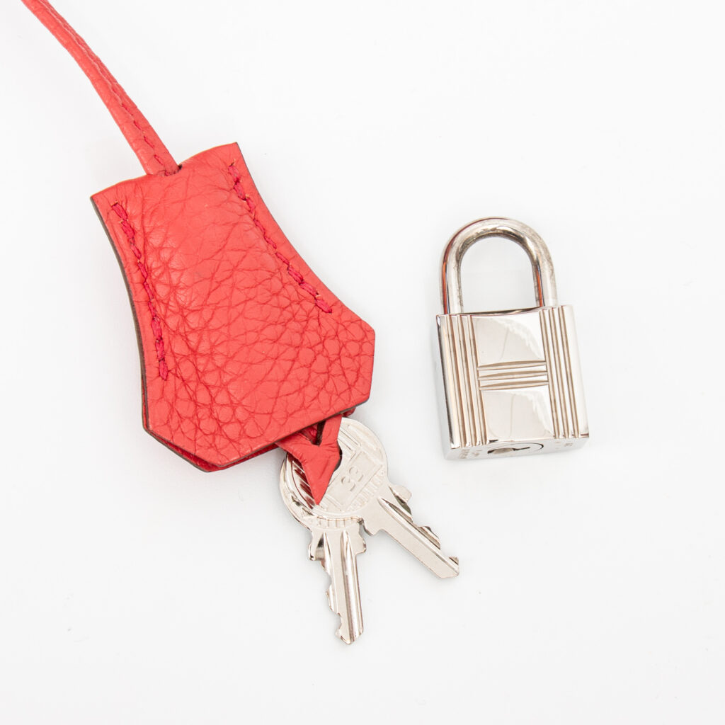 Hermès bag Birkin 30 Retourne Taurillon Clemence Rouge Pivoine 2014