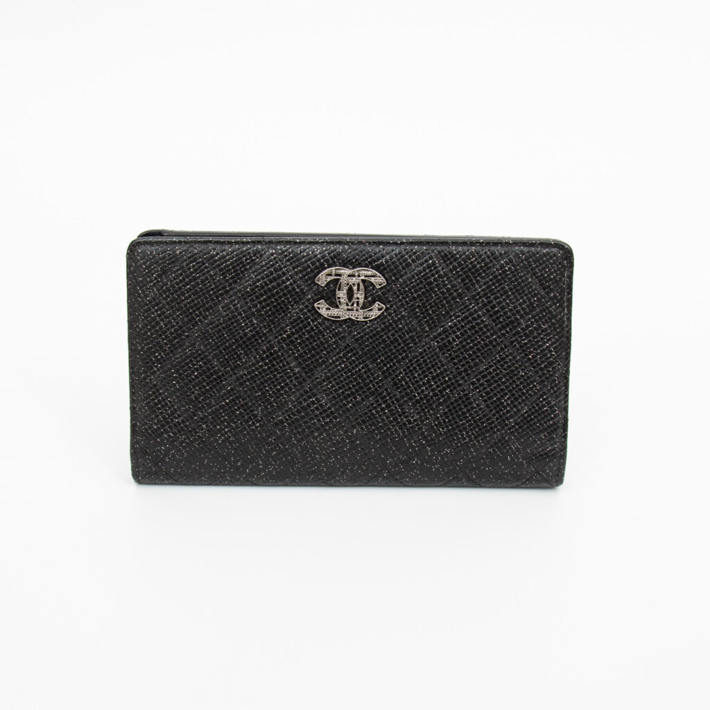 Chanel Geldbörse Long Wallet Leder Schwarz 2013–2014 18404702