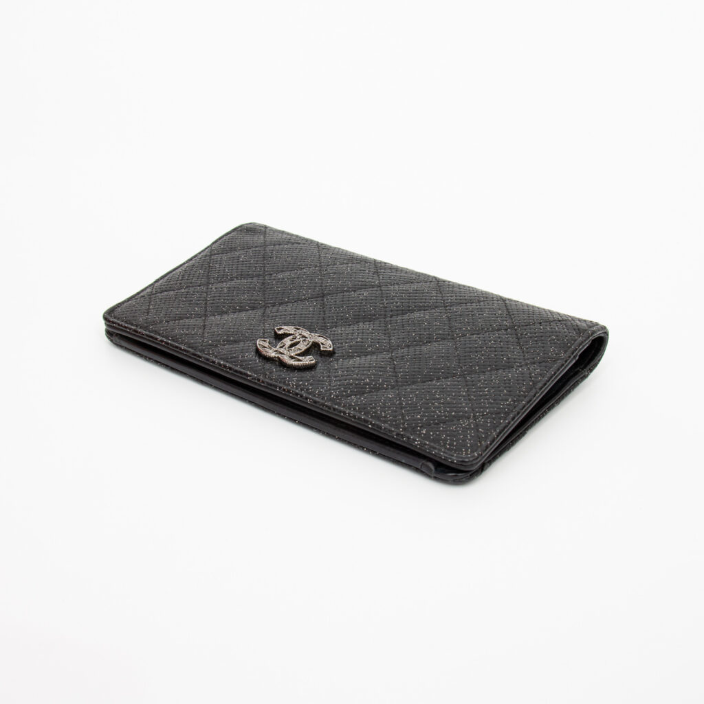 Chanel Geldbörse Long Wallet Leder Schwarz 2013–2014 18404702