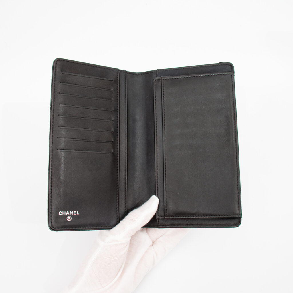 Chanel Geldbörse Long Wallet Leder Schwarz 2013–2014 18404702