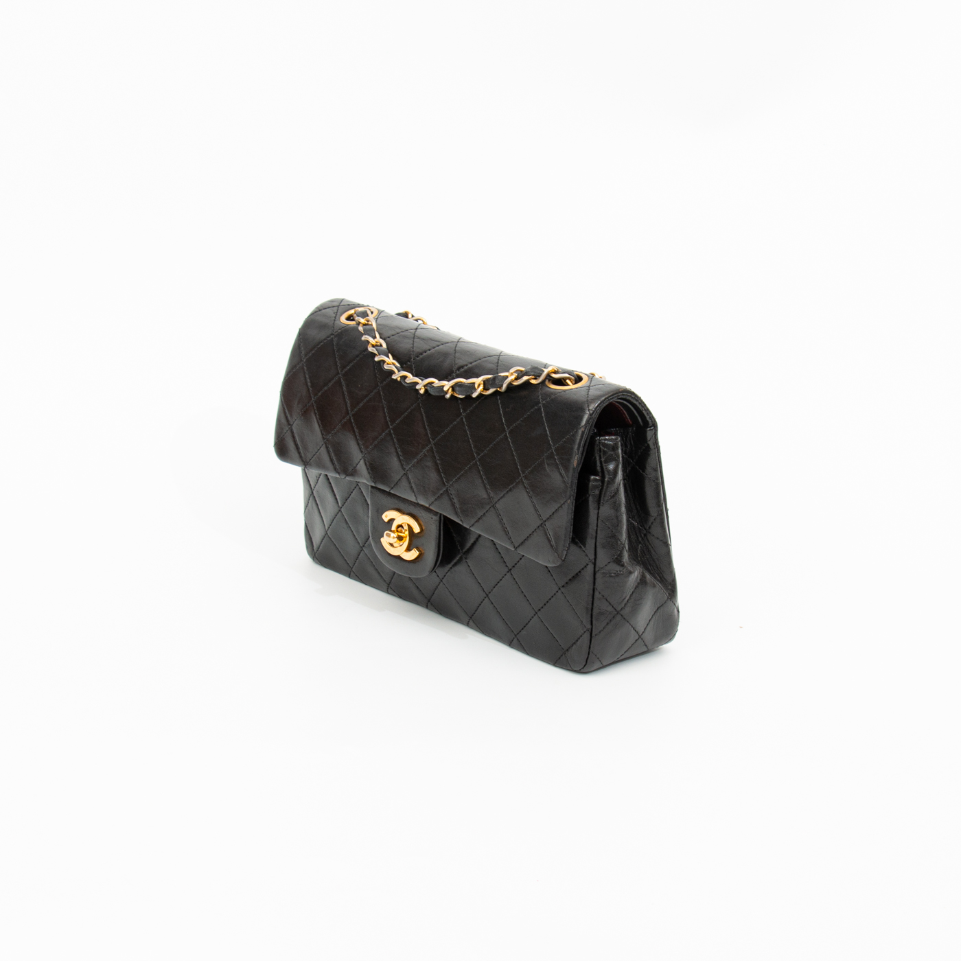 Bolso pequeño Chanel Timeless Double Flap negro 1989–1991 1199460 – Imagen 2