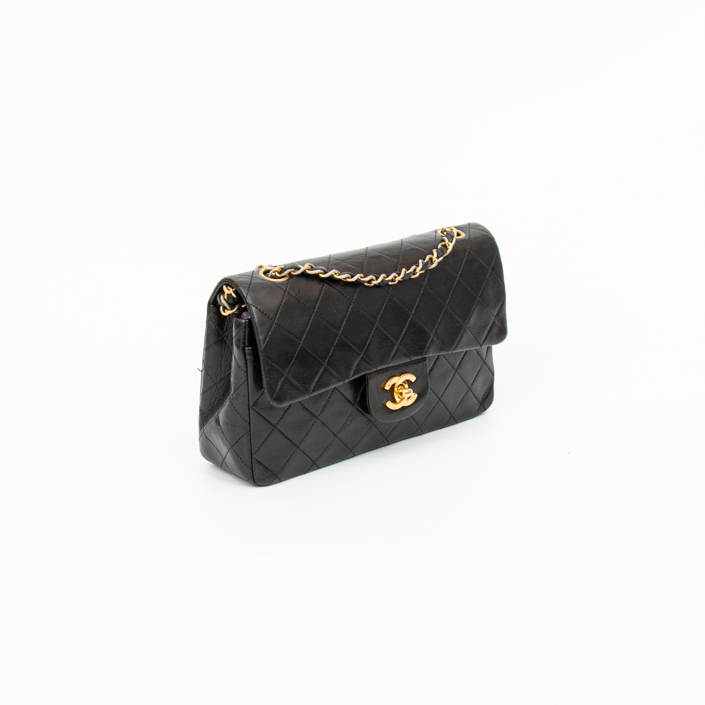Bolso pequeño Chanel Timeless Double Flap negro 1989–1991 1199460 – Imagen 3