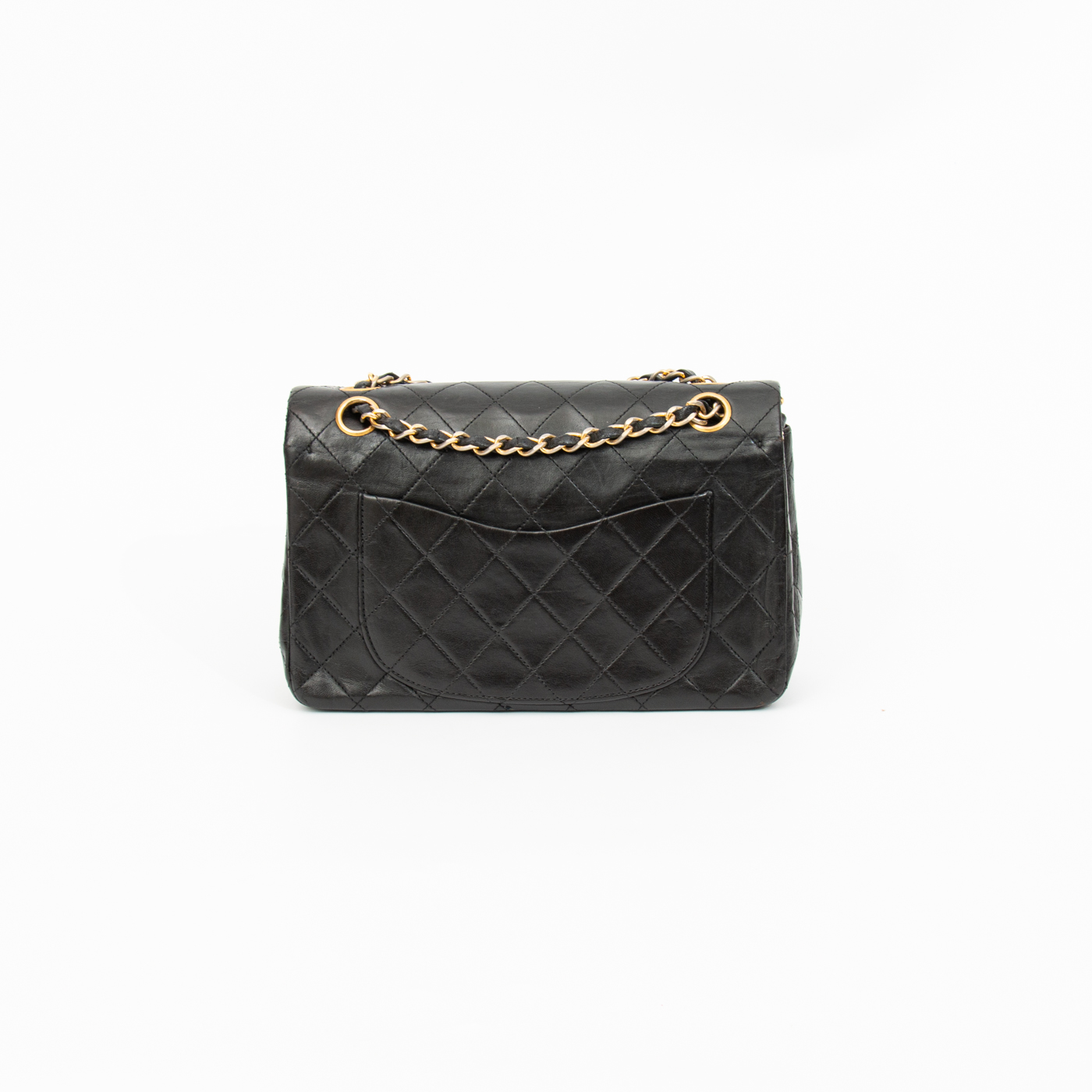 Bolso pequeño negro Chanel Timeless Double Flap 1989–1991 1199460 – Imagen 4