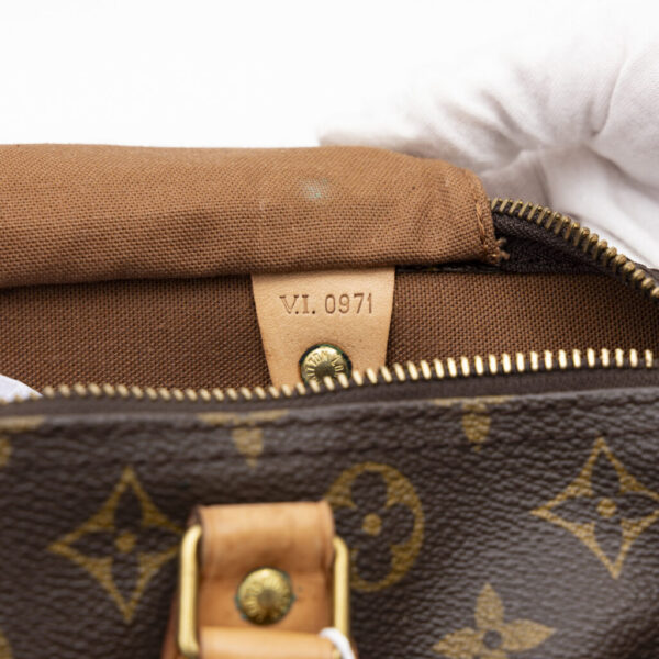 Sac Louis Vuitton Speedy 30 en toile Monogram marron 1991 VI0971
