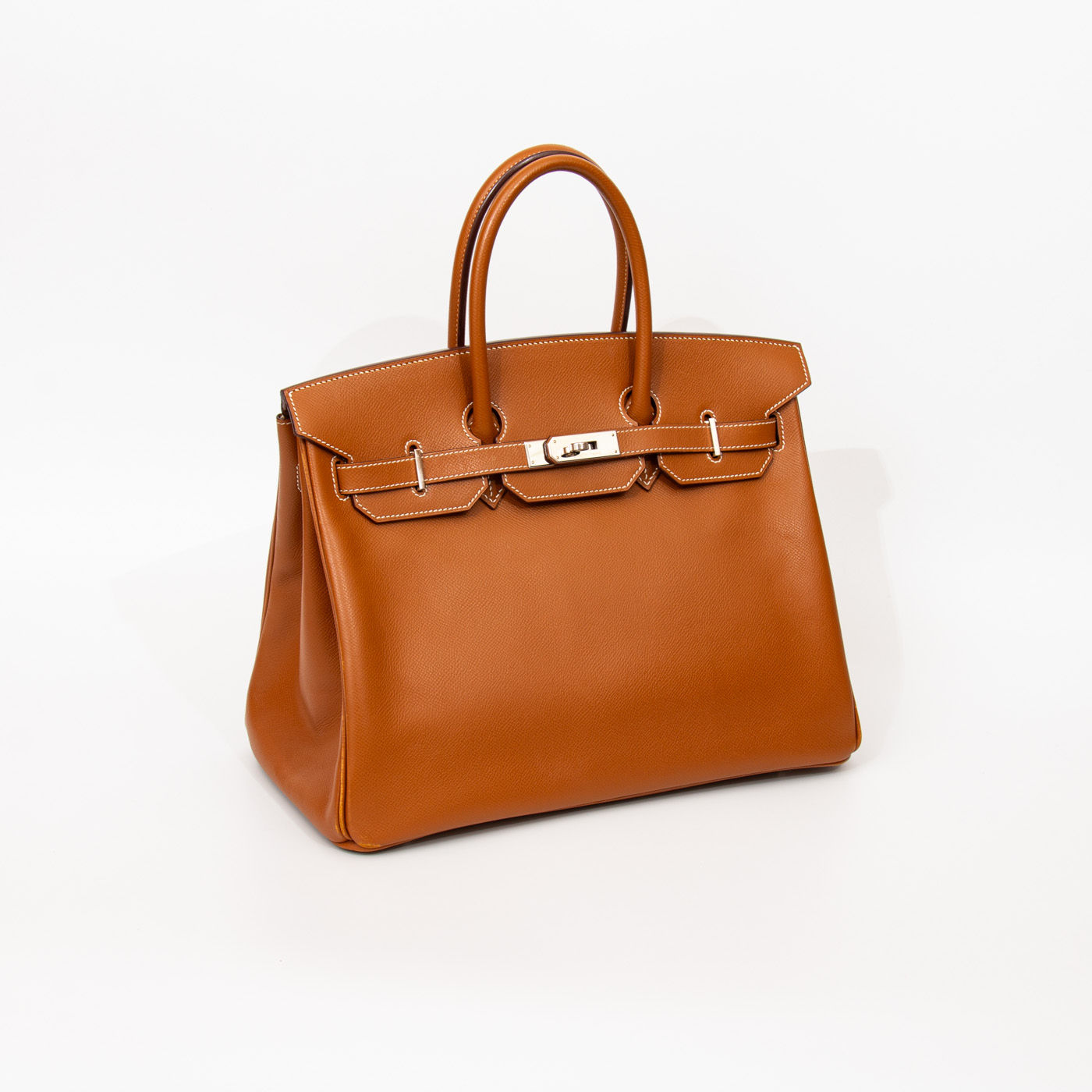 Sac à main Hermès Birkin 35, cuir Veau Epsom, finitions dorées et palladium, 2006 – Image 2