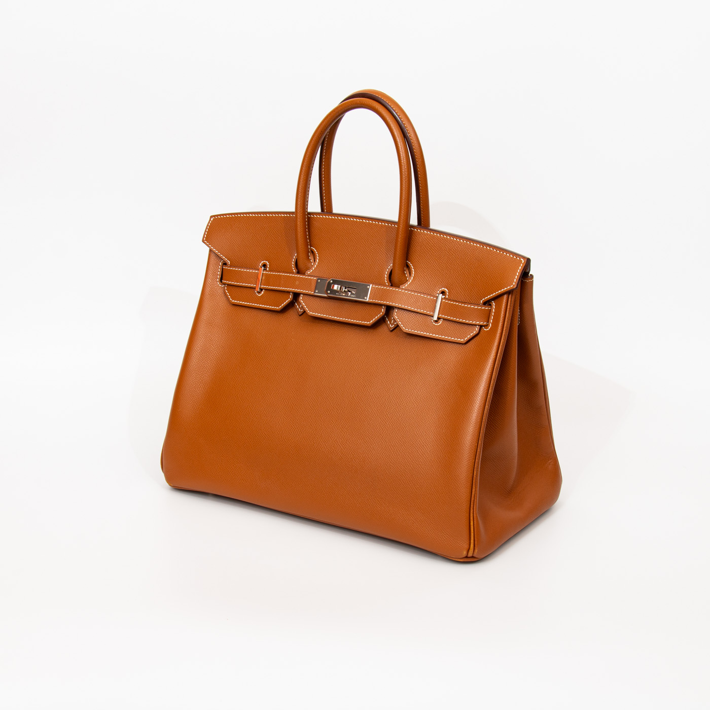 Sac à main Hermès Birkin 35, cuir Veau Epsom, finitions dorées et palladium, 2006 – Image 3