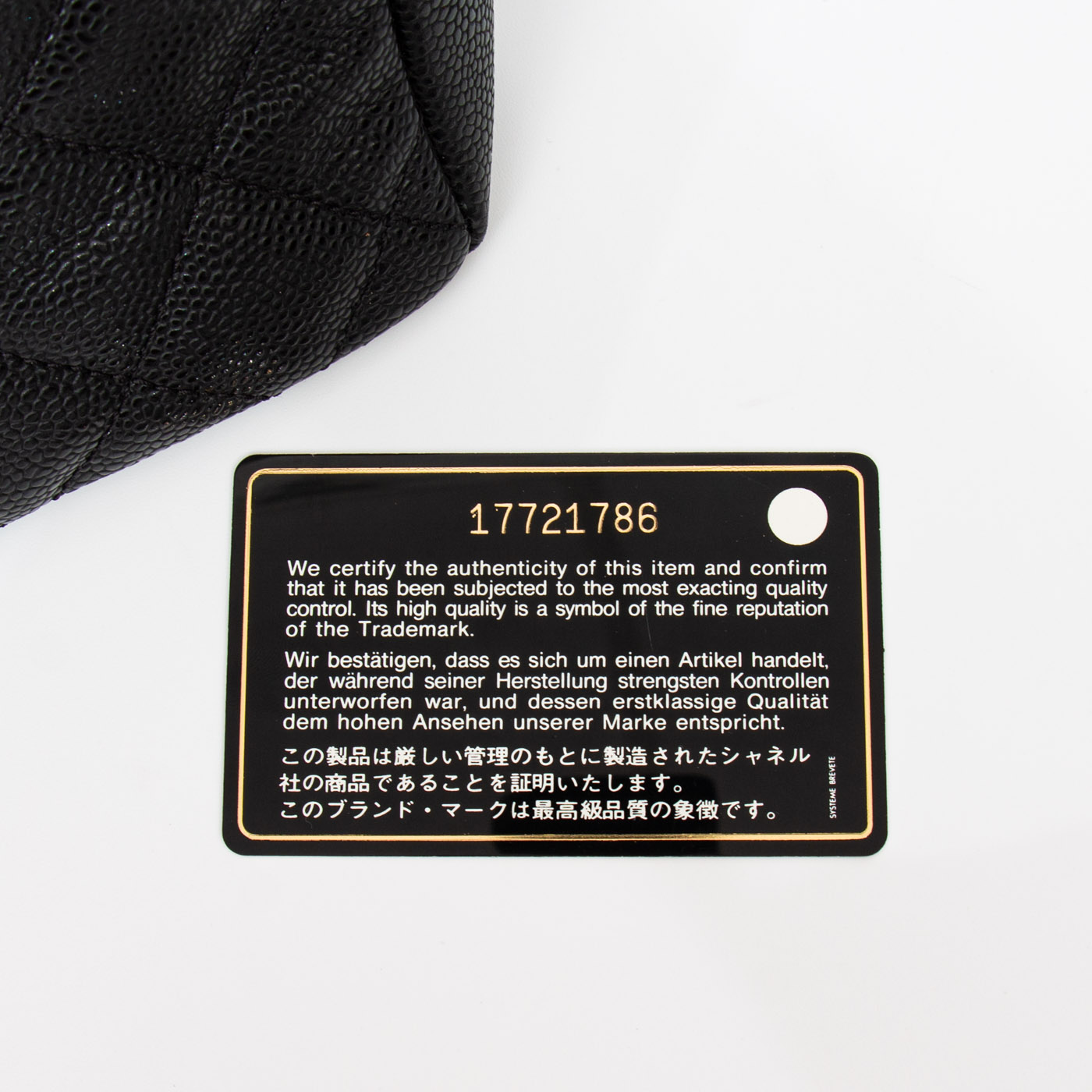 Chanel Shopper Gst Caviar-Leder Schwarz mit goldener Hardware 2012–2013 17721786 – Bild 10