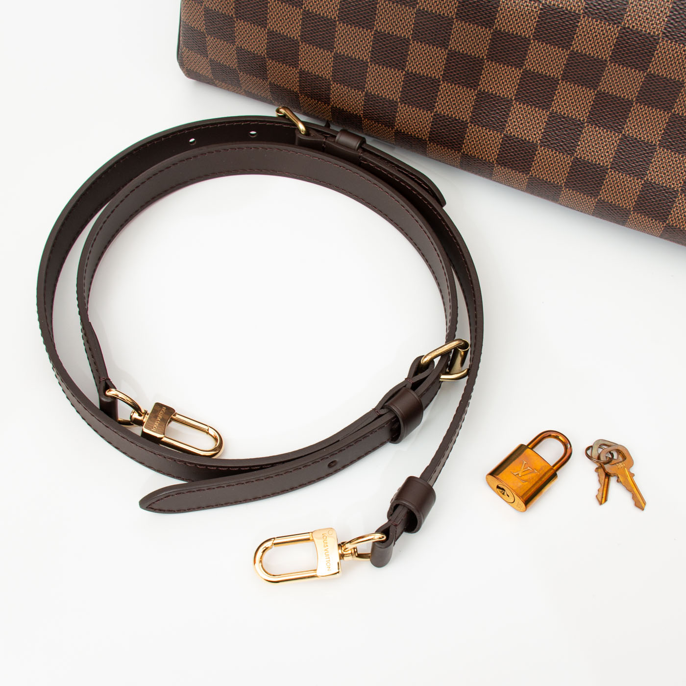 Louis Vuitton Speedy 35 Bandouliere en Damier Ebene – imagen 10
