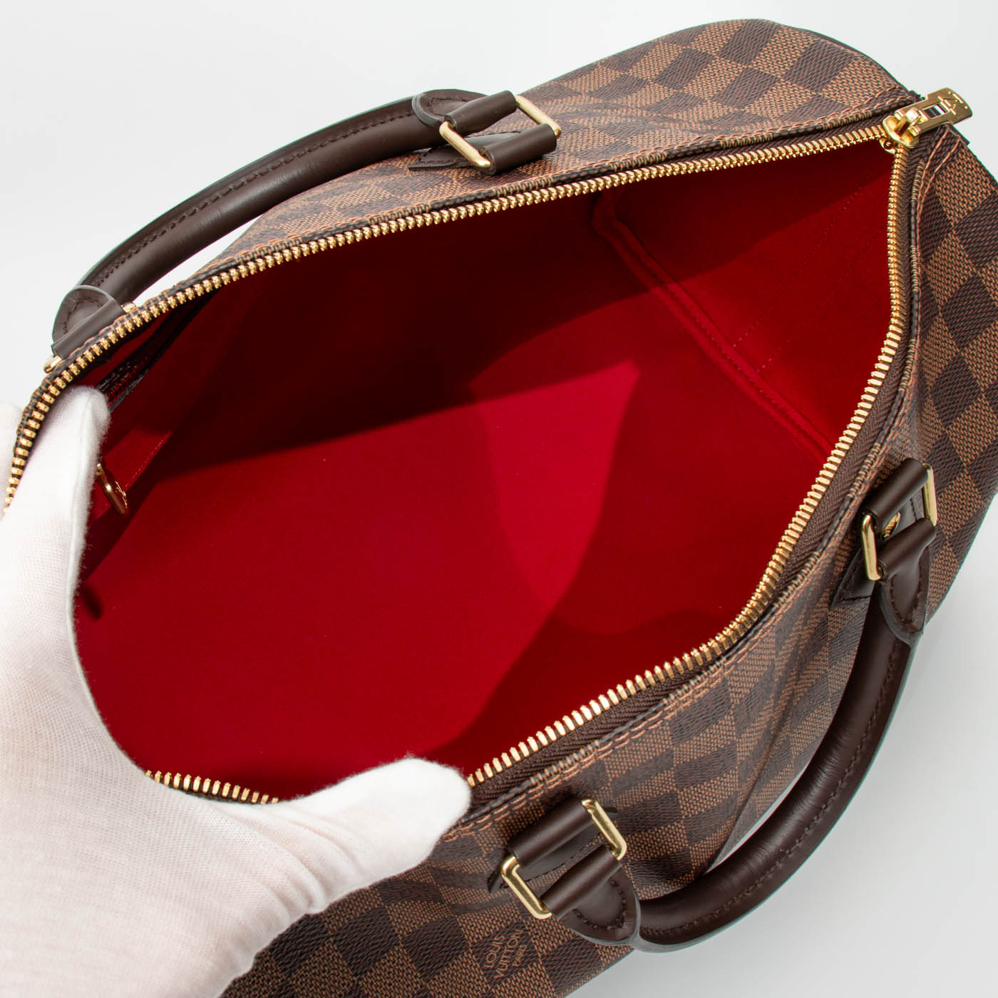 Louis Vuitton Speedy 35 Bandouliere en Damier Ebene – imagen 9