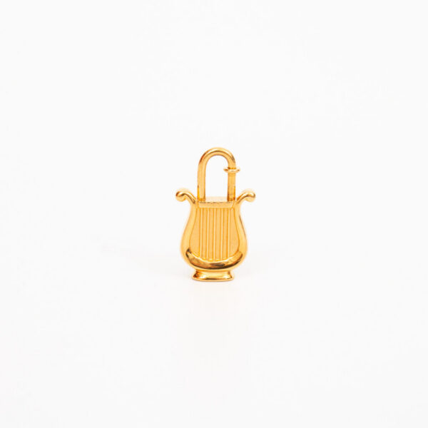 Breloque de sac Hermès Cadena Harp Lock Or