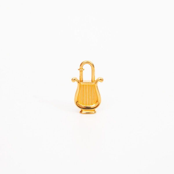 Breloque de sac Hermès Cadena Harp Lock Or