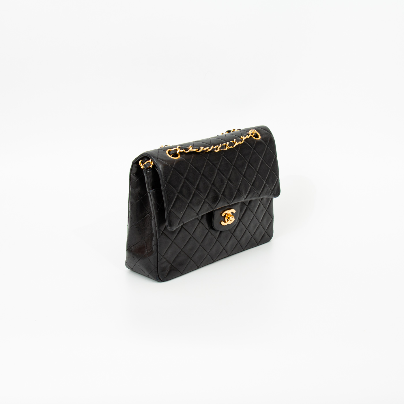 Sac Chanel Double Flap Square Vintage Noir 1989–1991 1419748 – Image 2