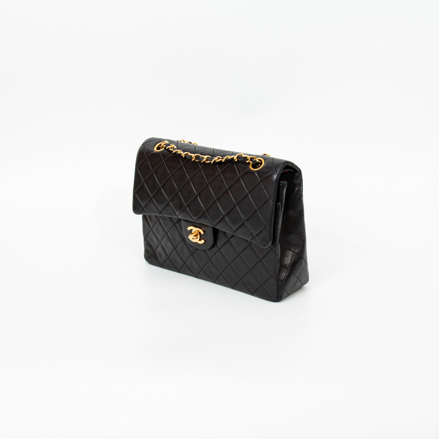 Sac Chanel Double Flap Square Vintage Noir 1989–1991 1419748 – Image 3