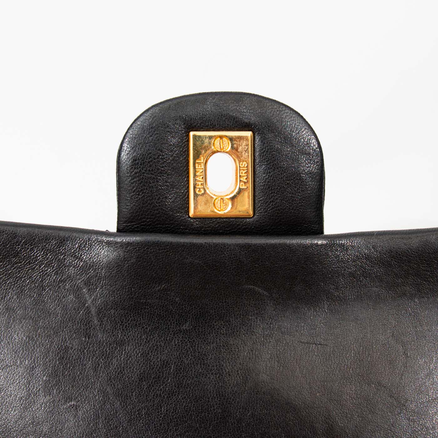 Sac Chanel Double Flap Square Vintage Noir 1989–1991 1419748 – Image 9
