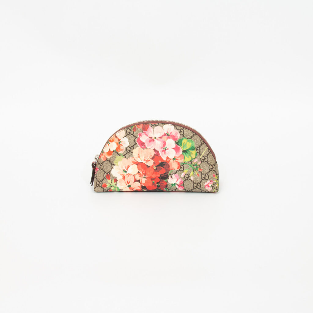 Gucci GG Supreme Blooms Kosmetiktasche Pouch mit Blumenprint