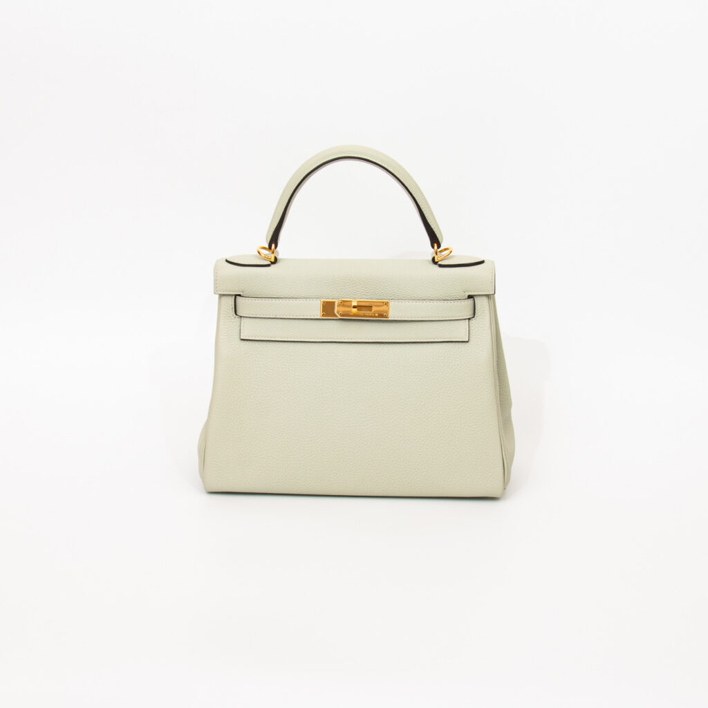 Hermès Tasche Kelly 28 Gris Neve Togo Mit Goldener Hardware 2023