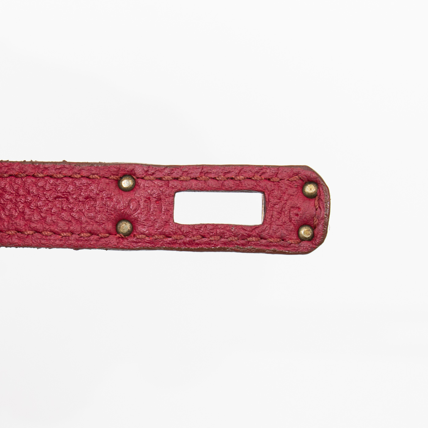 Hermès Birkin 25 Retourne Togo Tosca Red handbag with palladium hardware 2015 – Image 12
