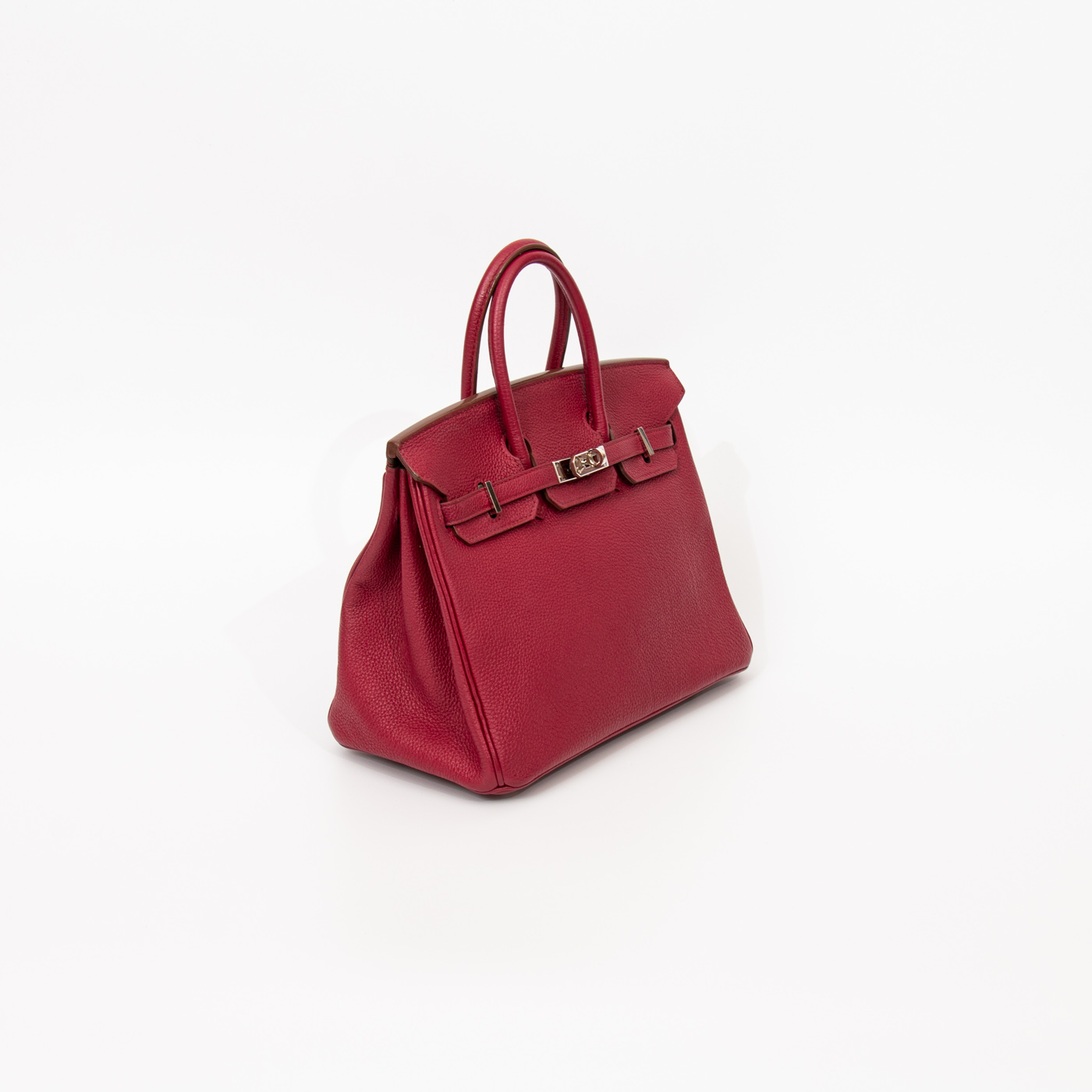 Hermès Birkin 25 Retourne Togo Tosca Red handbag with palladium hardware 2015 – Image 3