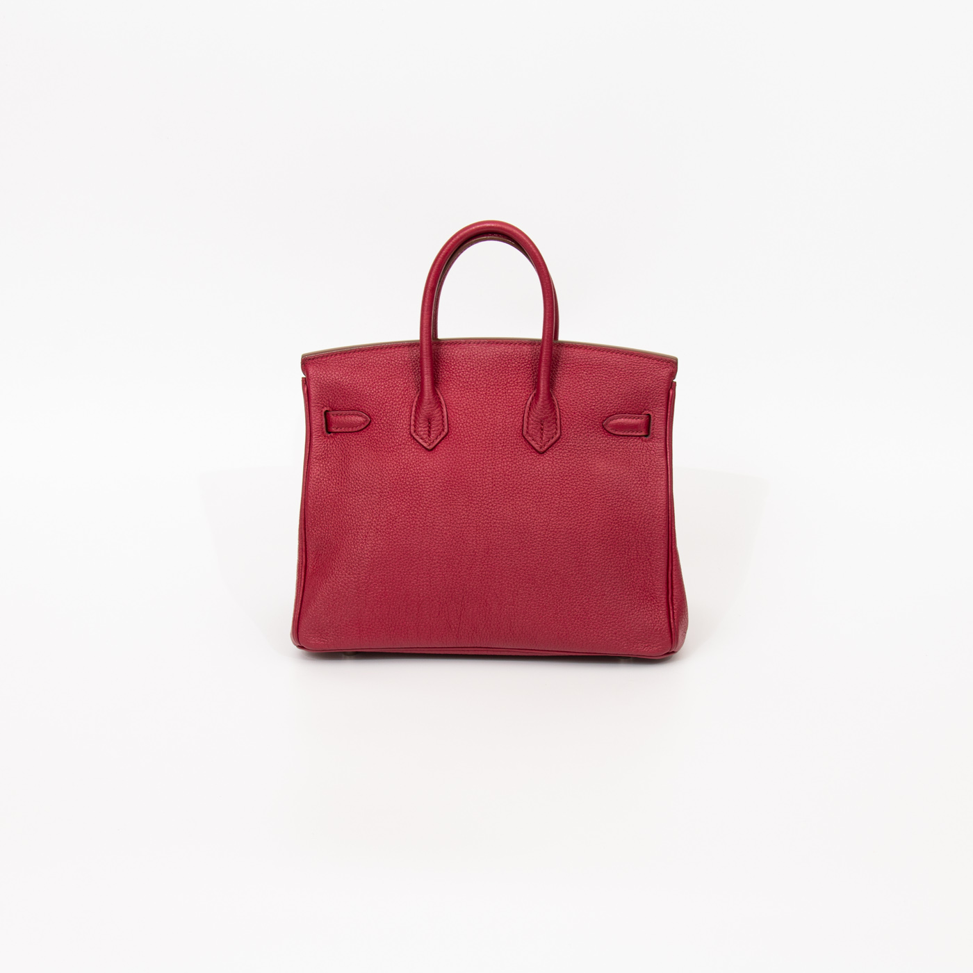 Hermès Birkin 25 Retourne Togo Tosca Red handbag with palladium hardware 2015 – Image 4