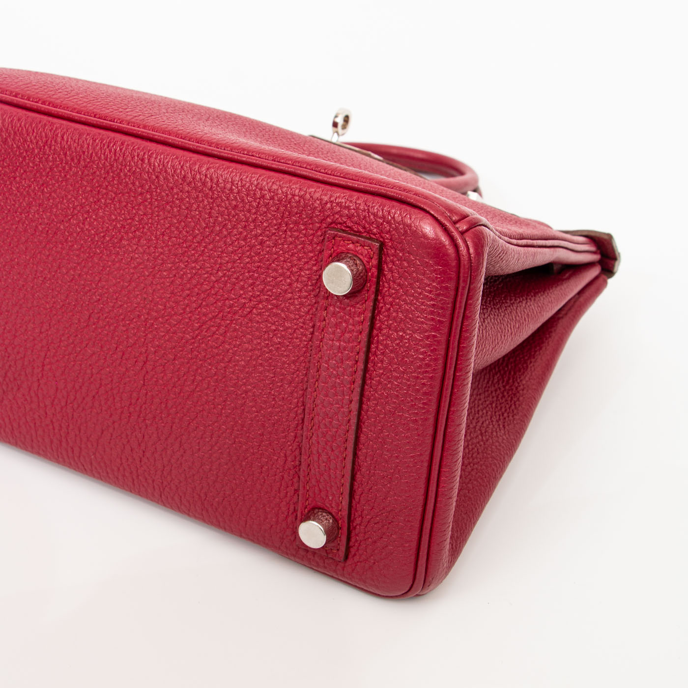 Hermès Birkin 25 Retourne Togo Tosca Red handbag with palladium hardware 2015 – Image 9