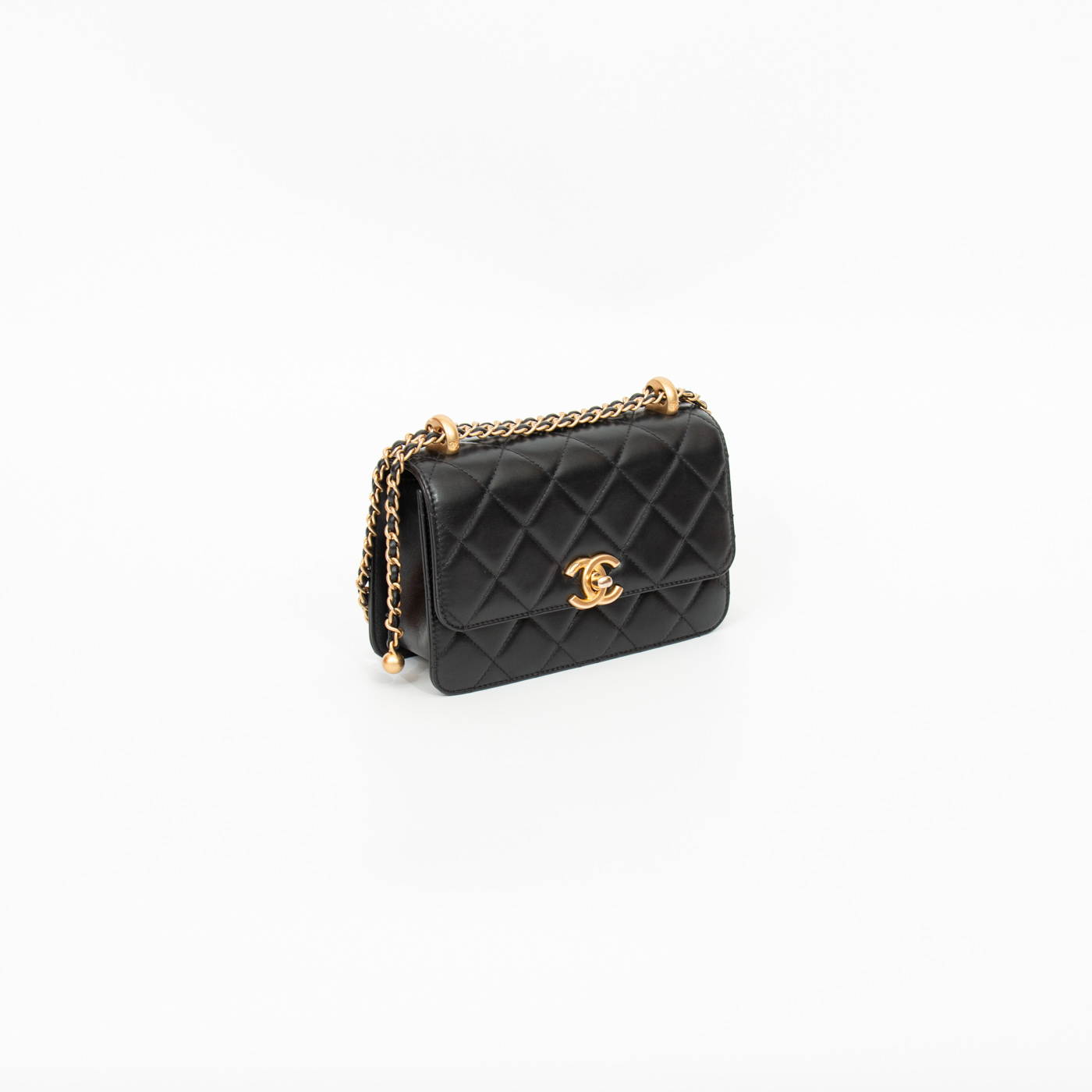 Chanel Tasche Lambskin Schwarz Mit Goldener Hardware K5JJPUK6 – Bild 3