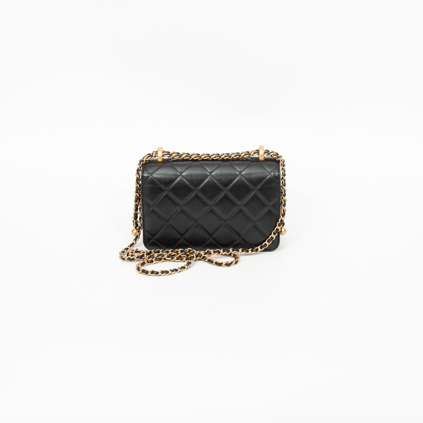 Chanel Tasche Lambskin Schwarz Mit Goldener Hardware K5JJPUK6 – Bild 4