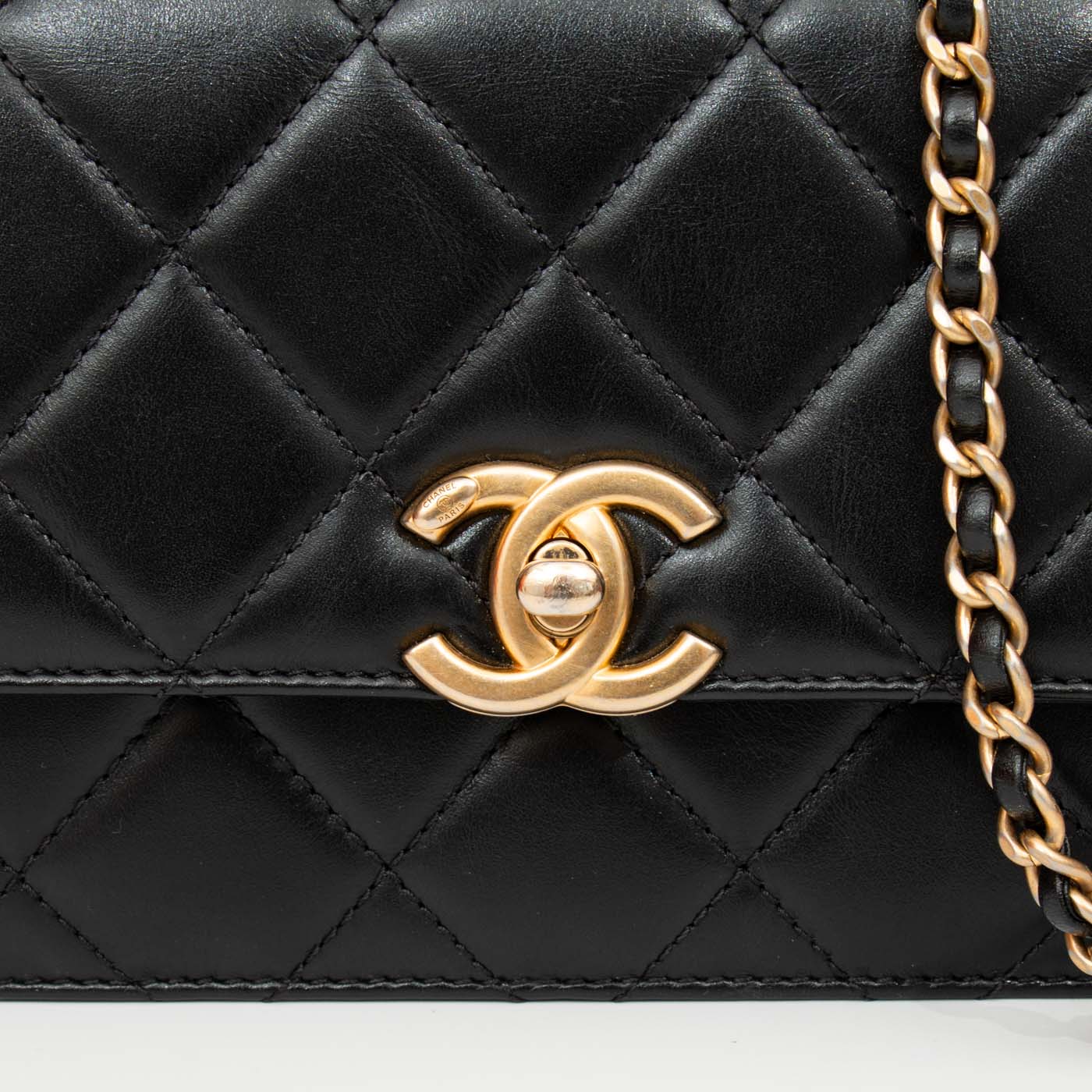 Chanel Tasche Lambskin Schwarz Mit Goldener Hardware K5JJPUK6 – Bild 7