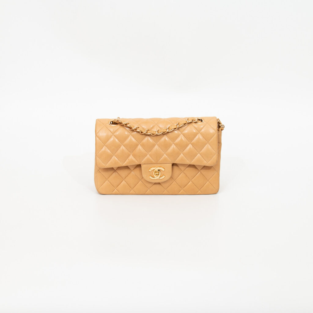 Sac Chanel Timeless Double Flap Beige 2003-2004 8836911