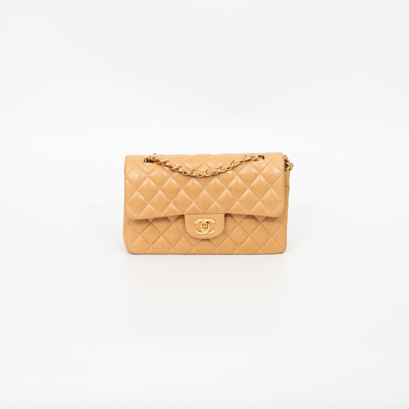 Chanel Tasche Timeless Double Flap Beige 2003–2004 8836911