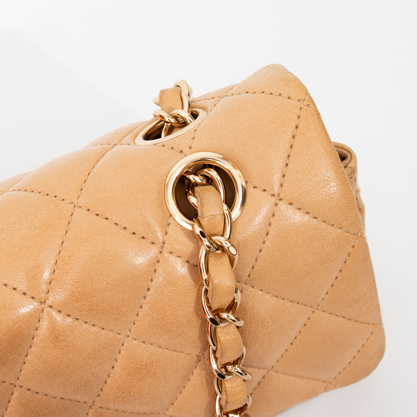 Chanel Tasche Timeless Double Flap Beige 2003–2004 8836911 – Bild 9