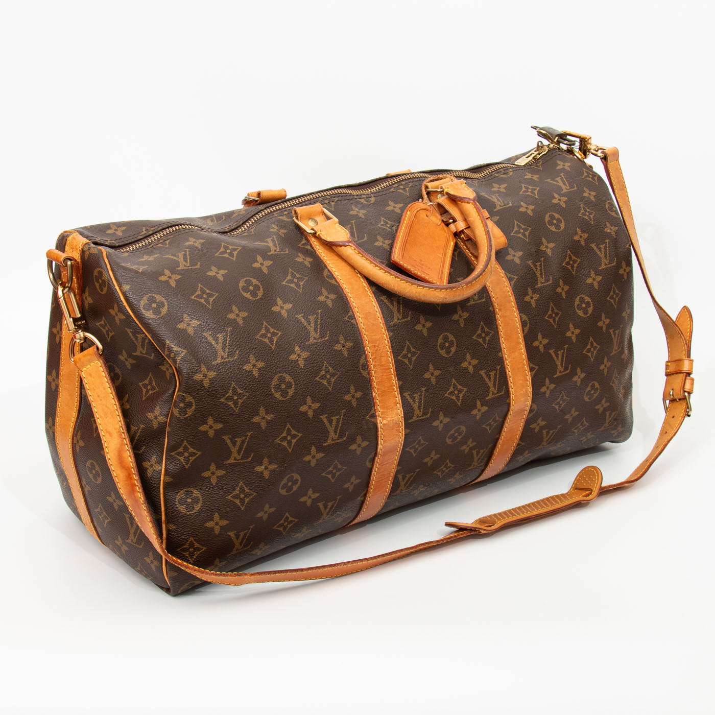 Sac Louis Vuitton Keepall 50 Monogram en toile marron 1994 VI0954 – Image 3