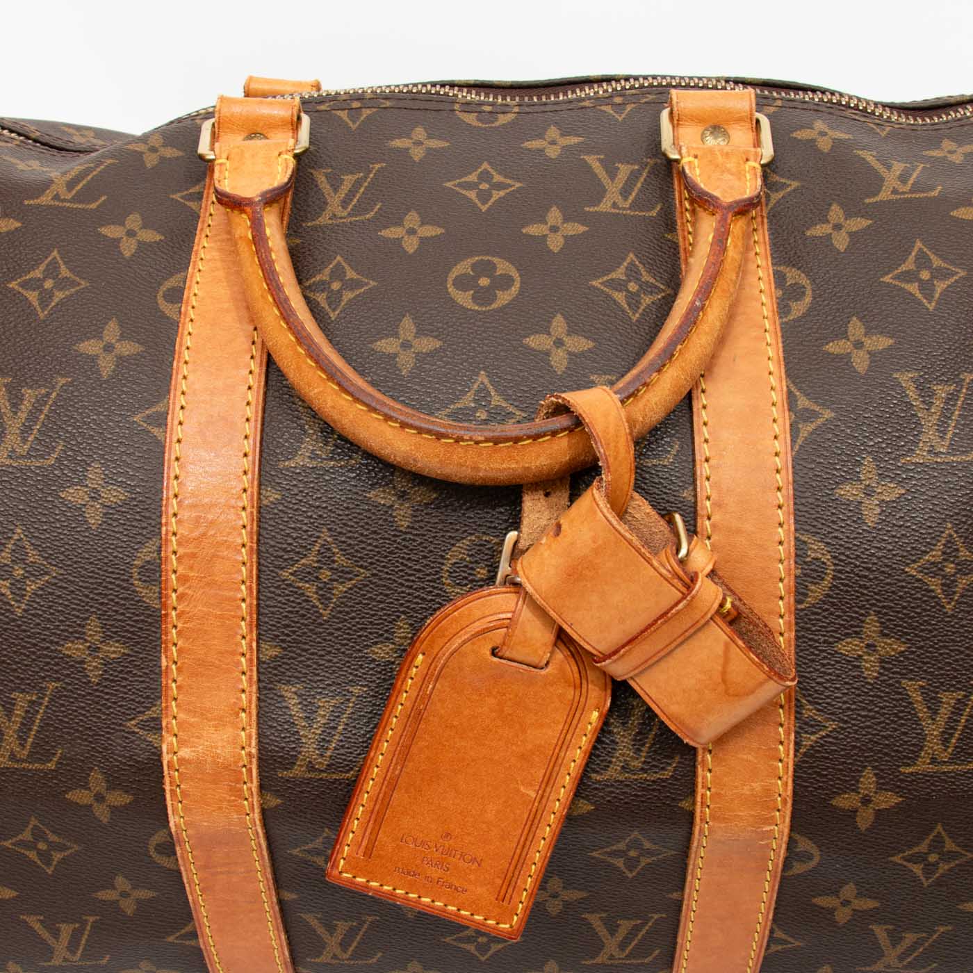 Sac Louis Vuitton Keepall 50 Monogram en toile marron 1994 VI0954 – Image 6