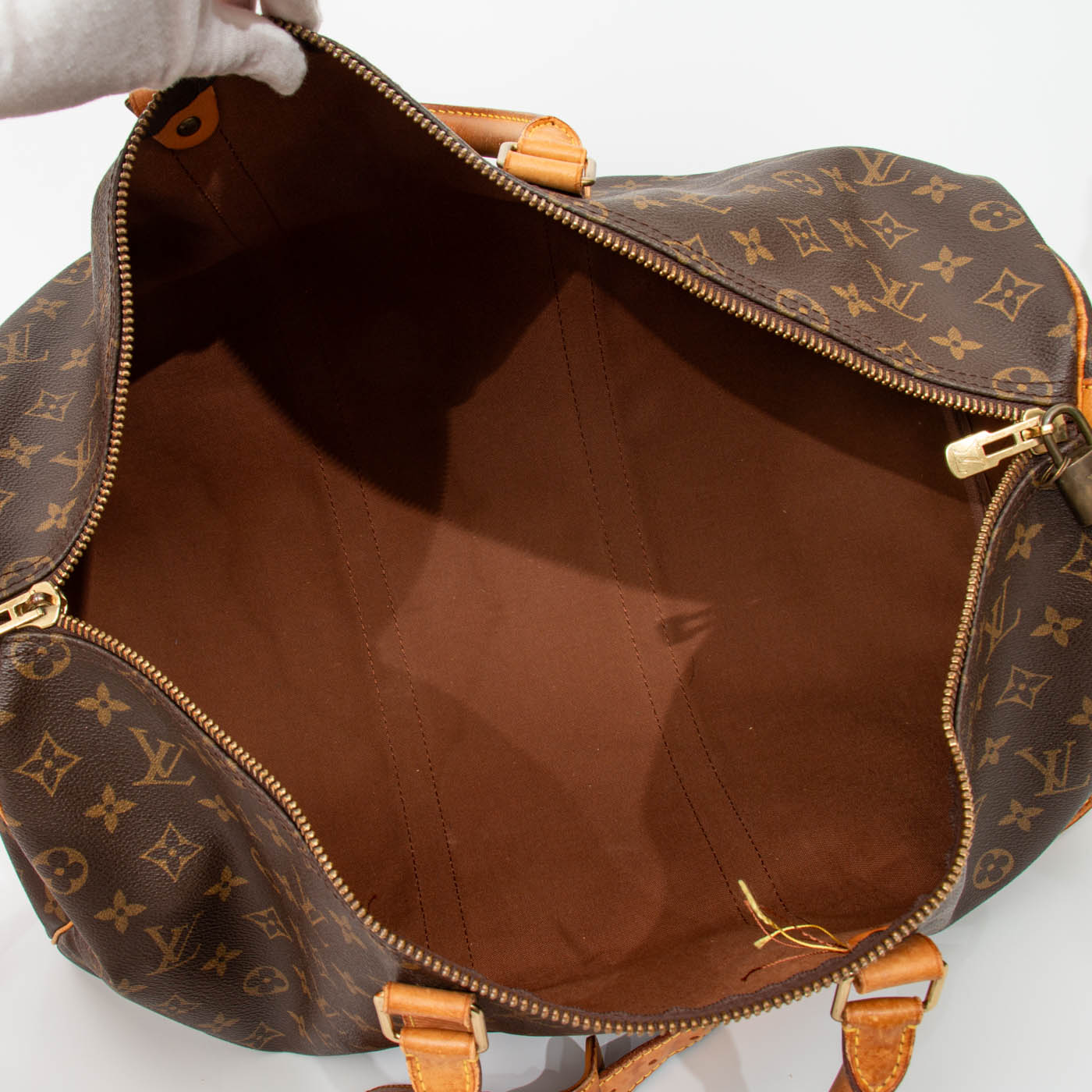 Sac Louis Vuitton Keepall 50 Monogram en toile marron 1994 VI0954 – Image 8