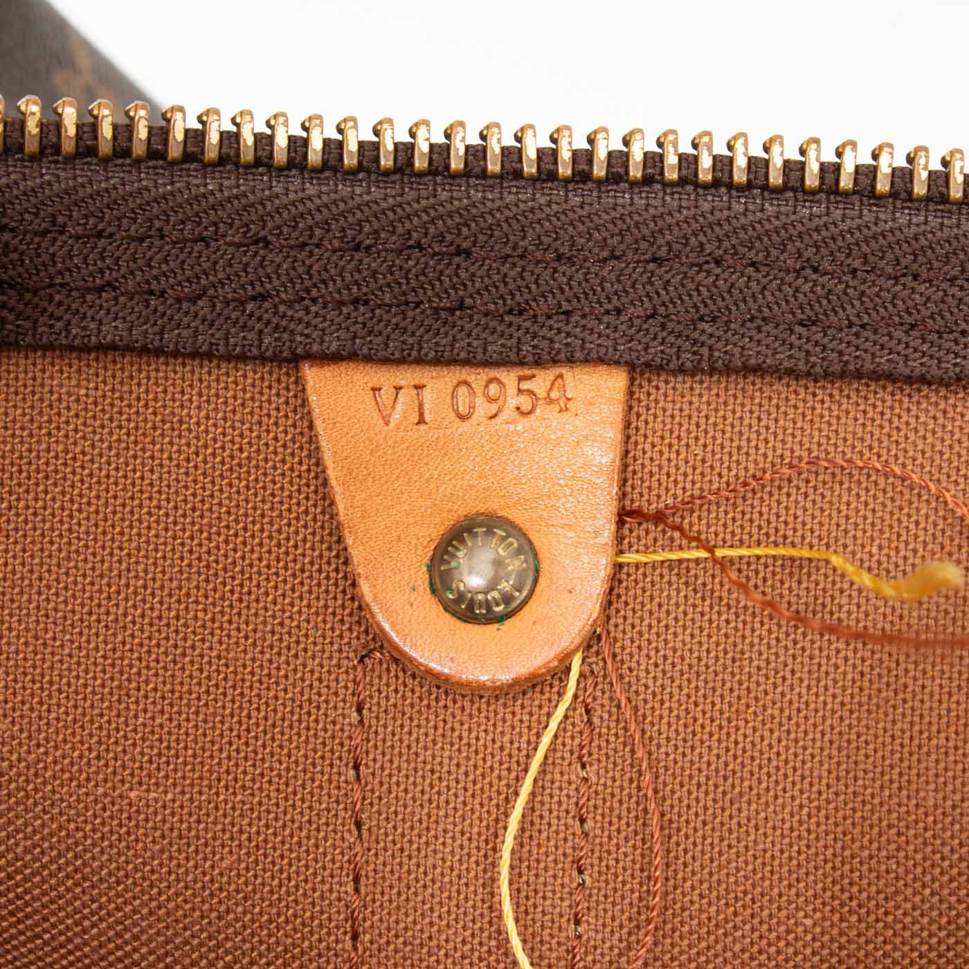 Sac Louis Vuitton Keepall 50 Monogram en toile marron 1994 VI0954 – Image 9