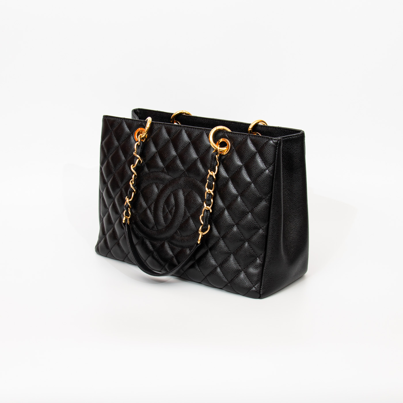 Sac cabas Chanel GST en cuir caviar noir avec finitions dorées 2014 19409701 – Image 2
