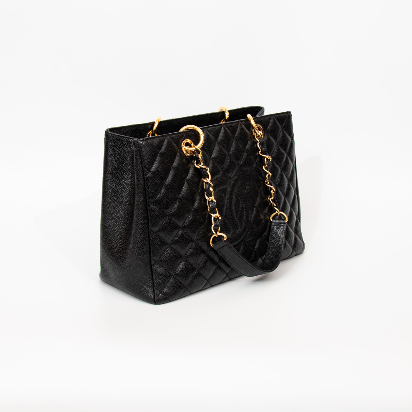 Sac cabas Chanel GST en cuir caviar noir avec finitions dorées 2014 19409701 – Image 3