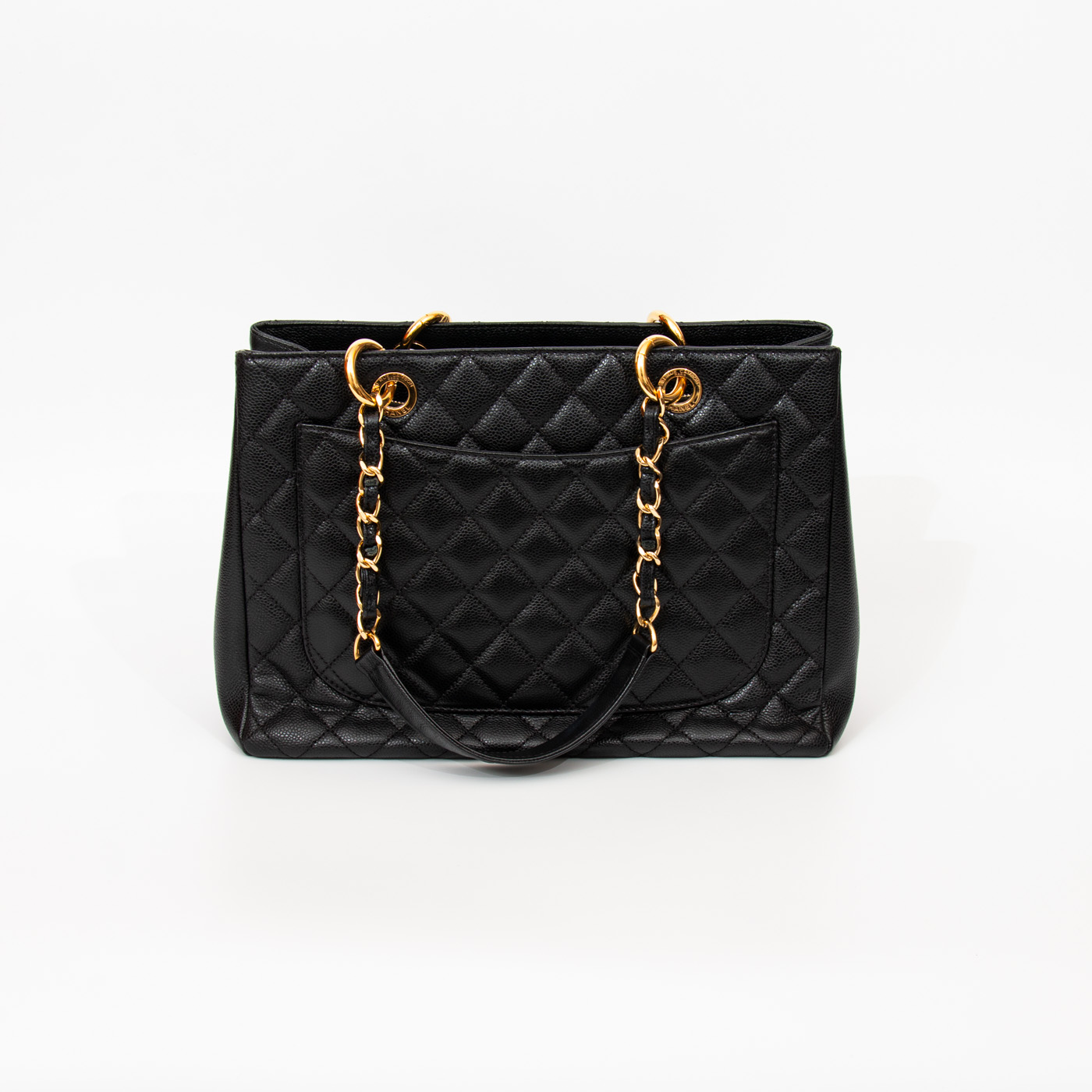 Sac cabas Chanel GST en cuir caviar noir avec finitions dorées 2014 19409701 – Image 4