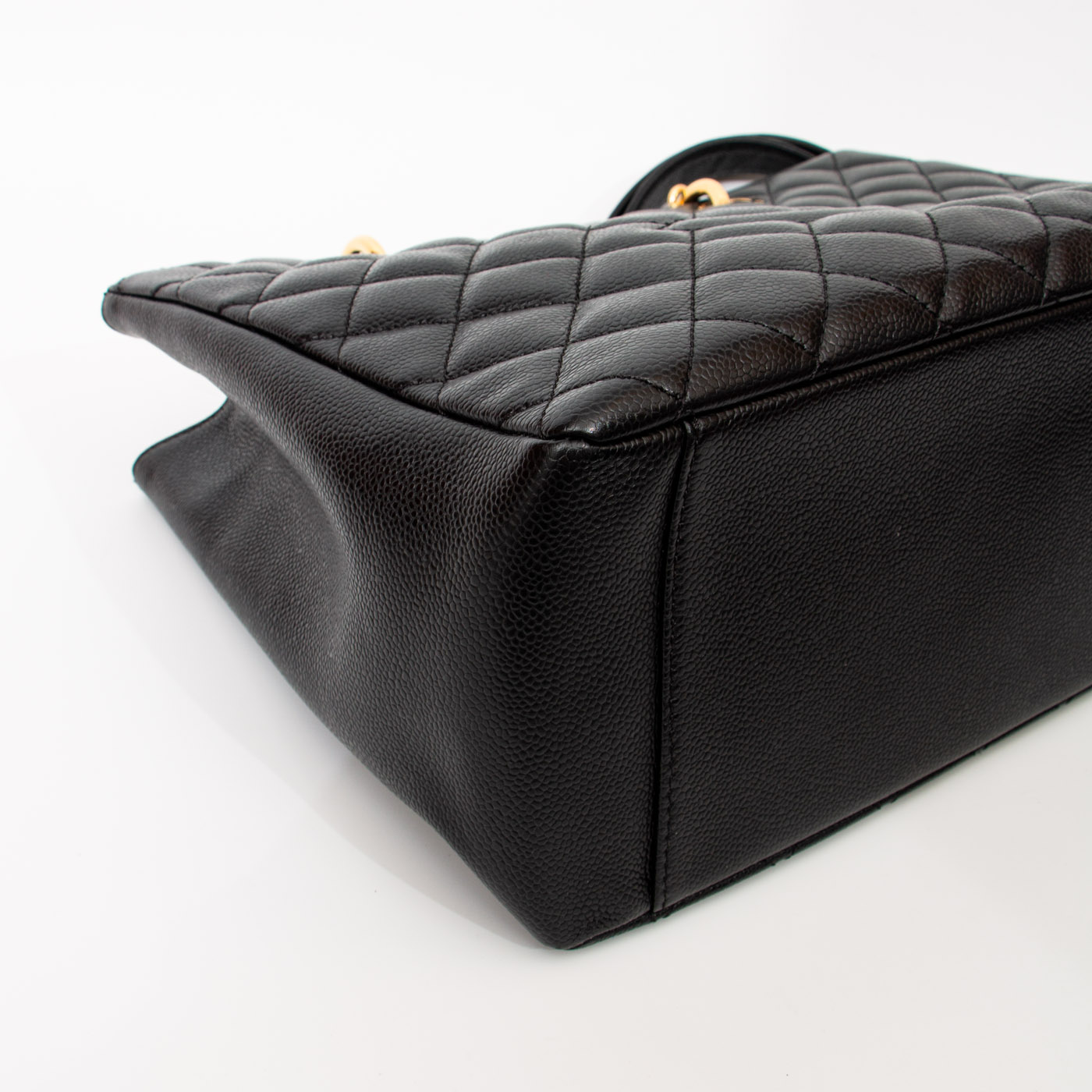 Sac cabas Chanel GST en cuir caviar noir avec finitions dorées 2014 19409701 – Image 8