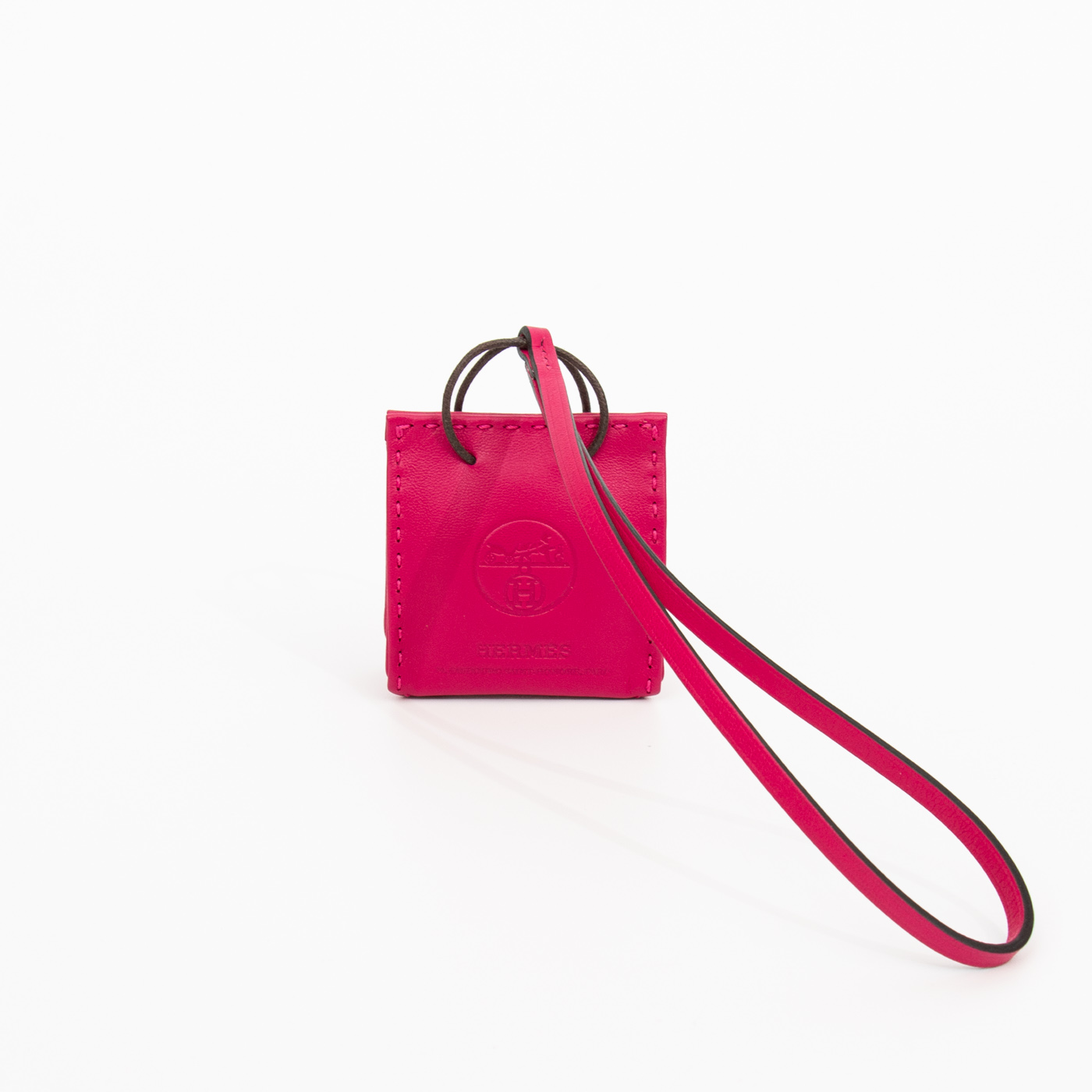 Sac cabas Hermès Mini Sac en cuir rose – Image 3