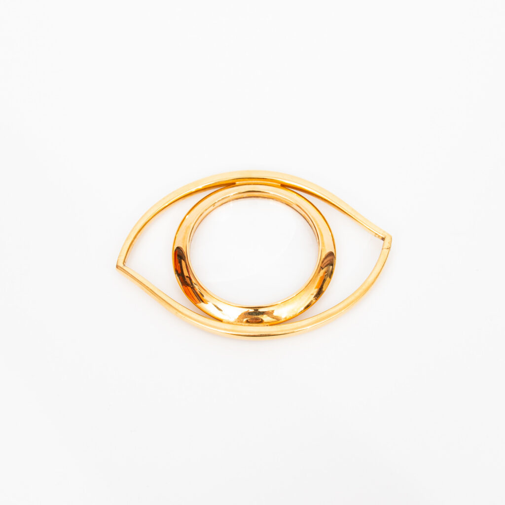 Hermès OEil de Cléopatre Lupe Vergrößerungsglas Gold Vintage